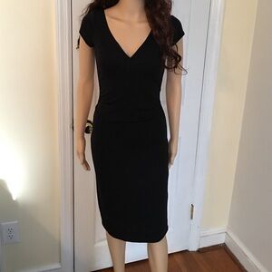 Diane Von Furstenberg Black Midi Dress